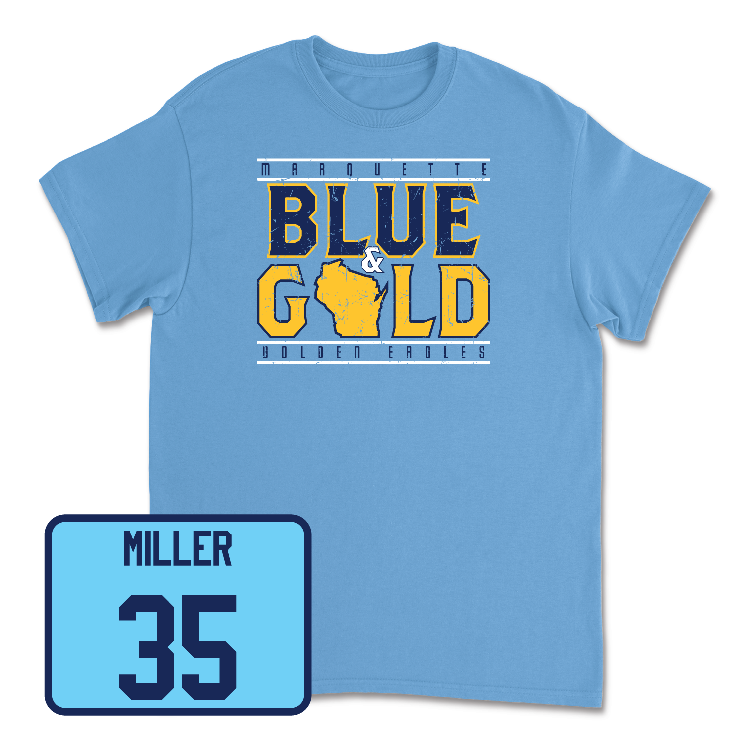 Championship Blue Men's Lacrosse State Tee 2 3X-Large / Hayden Miller | #35