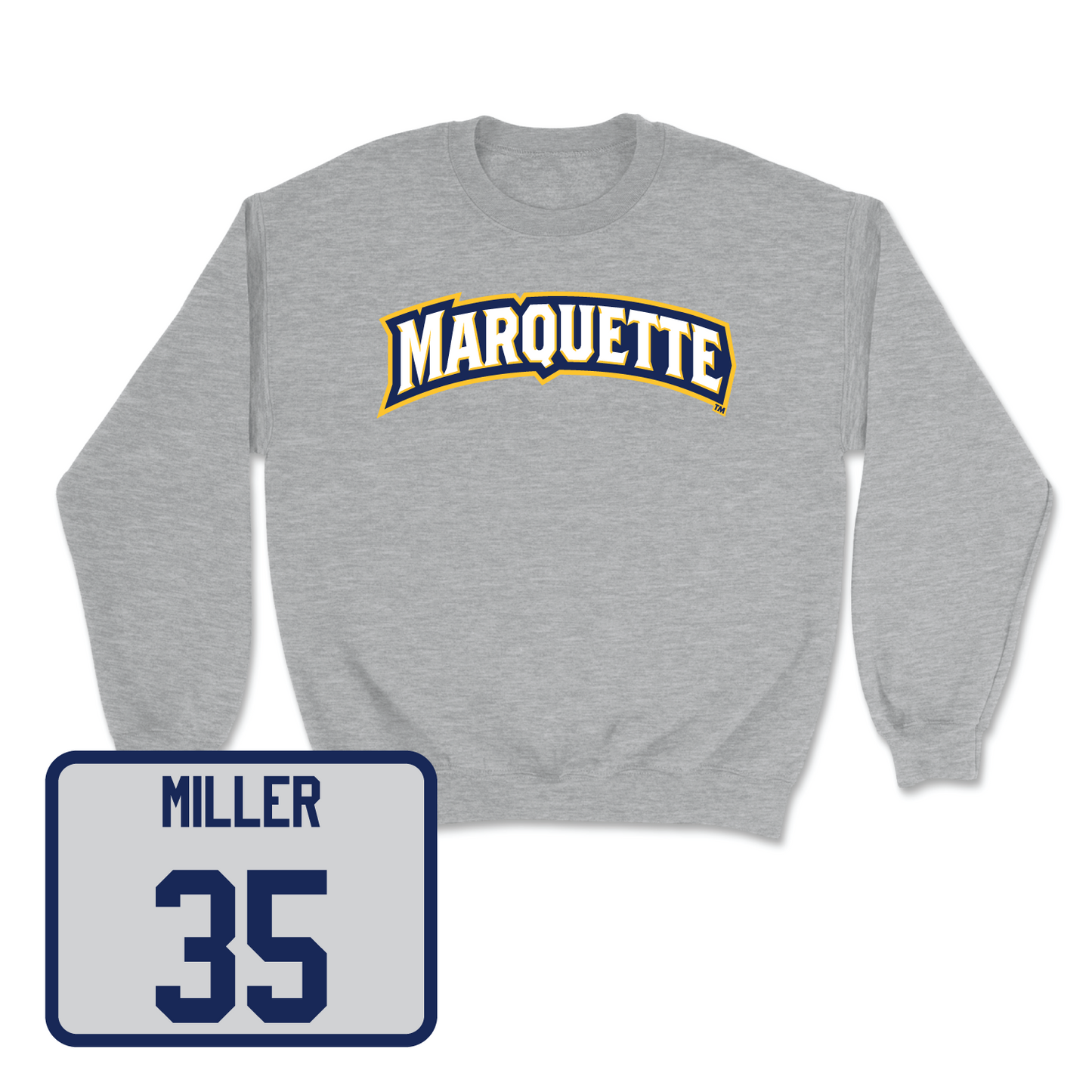 Sport Grey Men's Lacrosse Wordmark Crew 2 3X-Large / Hayden Miller | #35