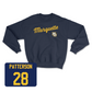Navy Men's Lacrosse Script Crew 2 Youth Small / Holden Patterson | #28