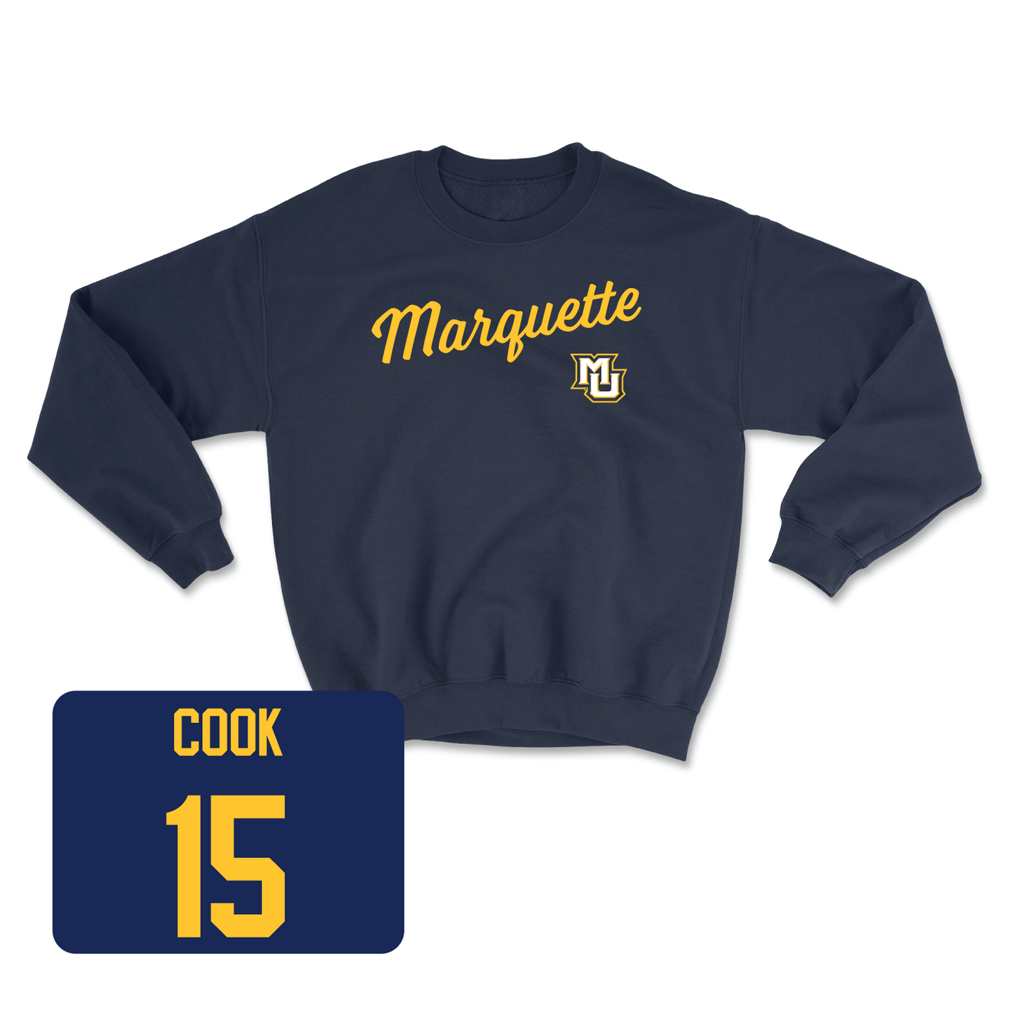 Navy Women's Soccer Script Crew 2 Youth Large / Isabella Cook | #15