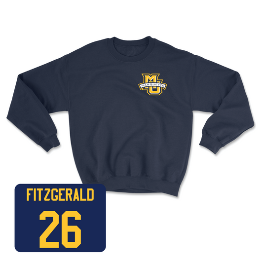 Navy Men's Soccer Classic Crew Youth Small / Joey Fitzgerald | #26