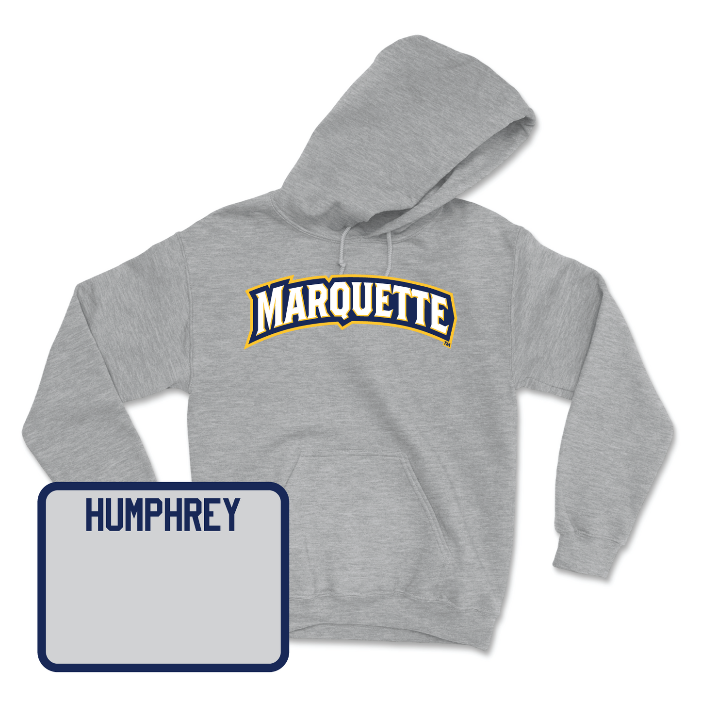 Sport Grey Track & Field Wordmark Hoodie 3X-Large / Jared Humphrey