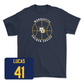 Navy Men's Basketball Hardwood Tee Small / Jonah Lucas | #41