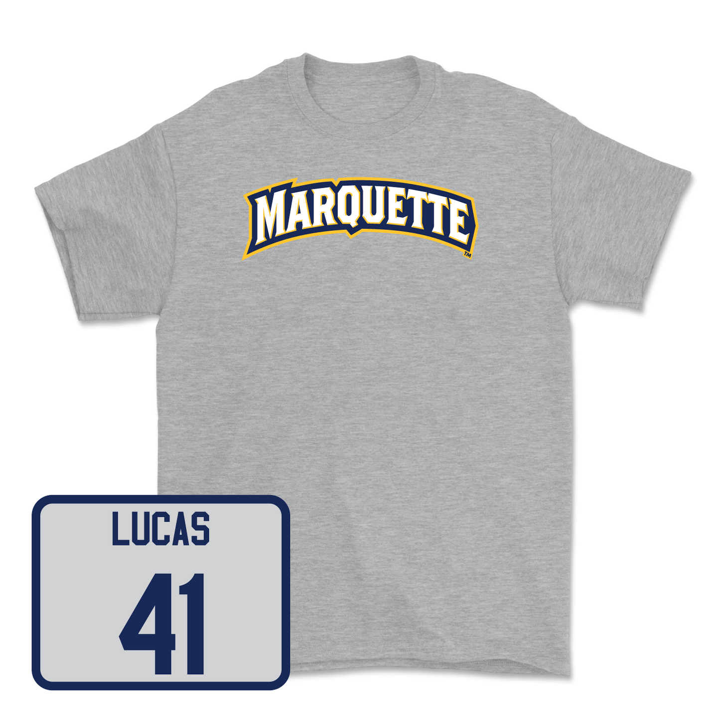 Sport Grey Men's Basketball Wordmark Tee Small / Jonah Lucas | #41