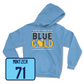 Championship Blue Men's Lacrosse State Hoodie 3 Medium / Justin Mintzer | #71