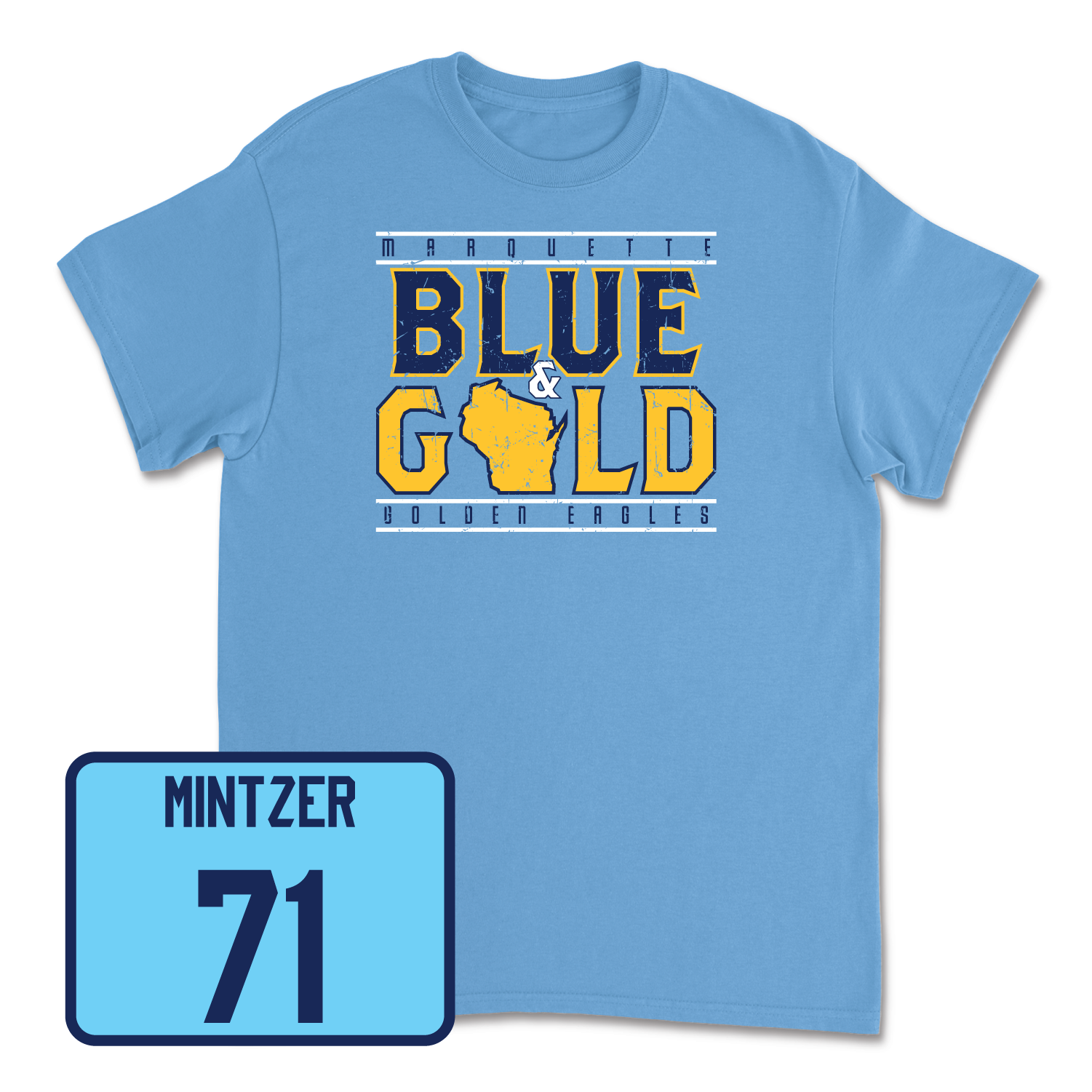 Championship Blue Men's Lacrosse State Tee 3 Medium / Justin Mintzer | #71