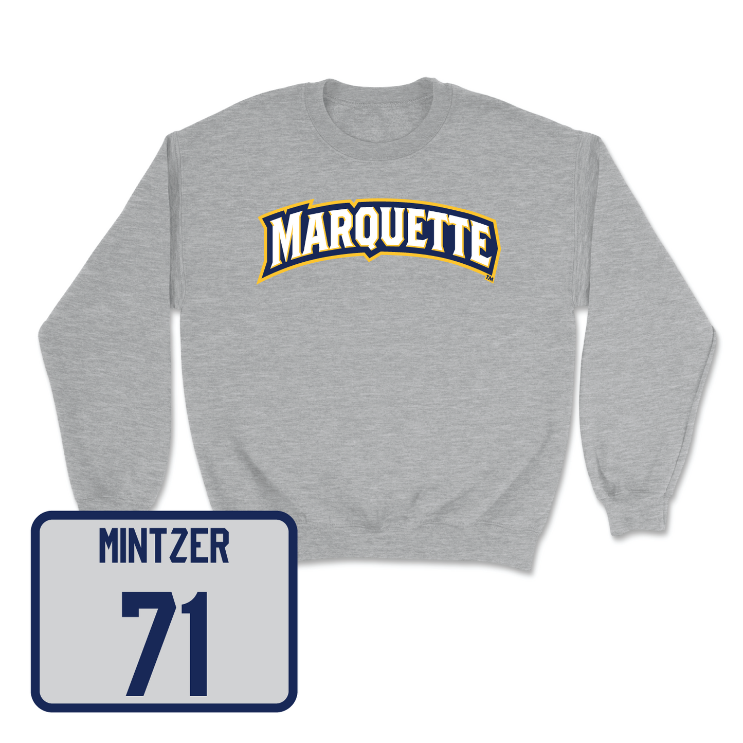 Sport Grey Men's Lacrosse Wordmark Crew 3 Small / Justin Mintzer | #71