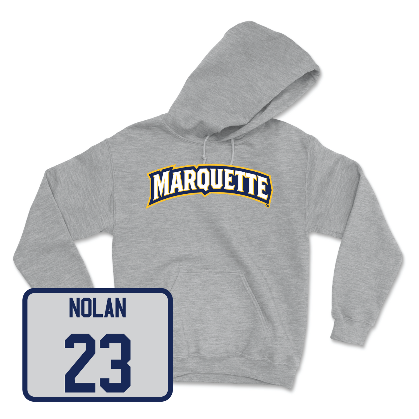 Sport Grey Men's Lacrosse Wordmark Hoodie 2 Medium / Jack Nolan | #23