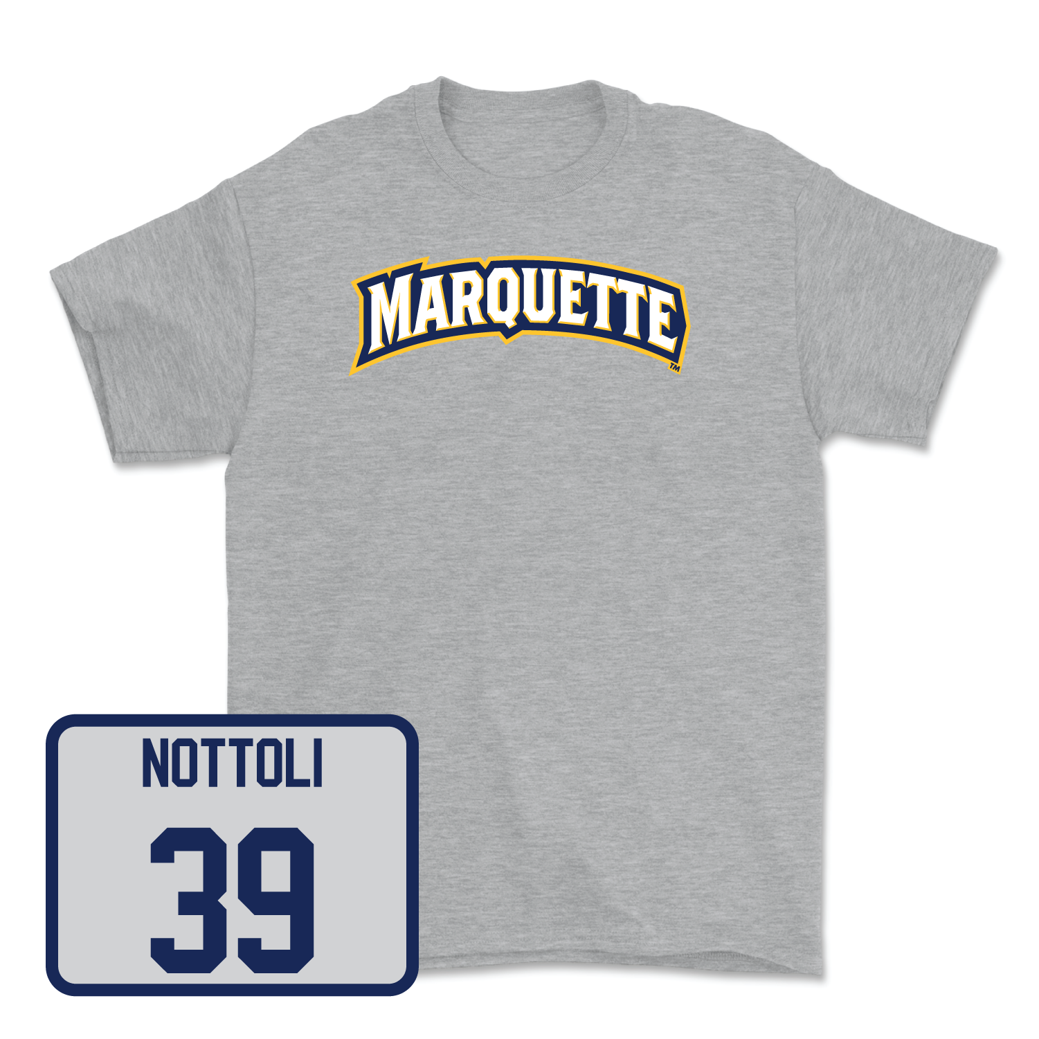 Sport Grey Men's Lacrosse Wordmark Tee 2 Medium / Jacob Nottoli | #39