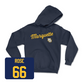 Navy Men's Lacrosse Script Hoodie 2 Small / Jackson Rose | #66