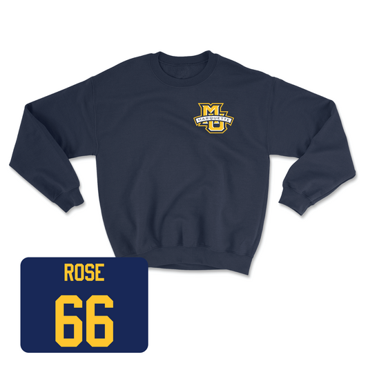 Navy Men's Lacrosse Classic Crew 2 Youth Small / Jackson Rose | #66