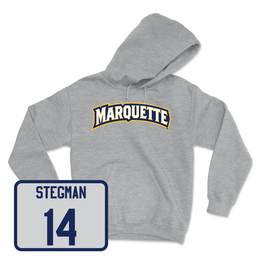 Sport Grey Men's Lacrosse Wordmark Hoodie 2 Youth Small / Jake Stegman | #14