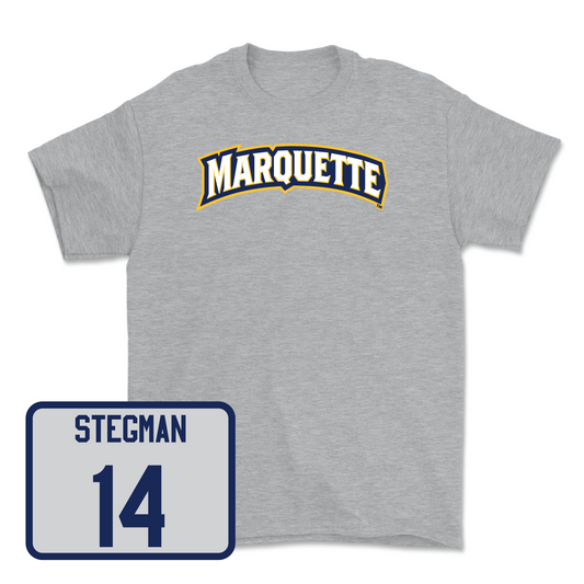 Sport Grey Men's Lacrosse Wordmark Tee 2 Youth Small / Jake Stegman | #14