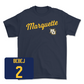 Navy Men's Soccer Script Tee - Abdoul Karim Pare