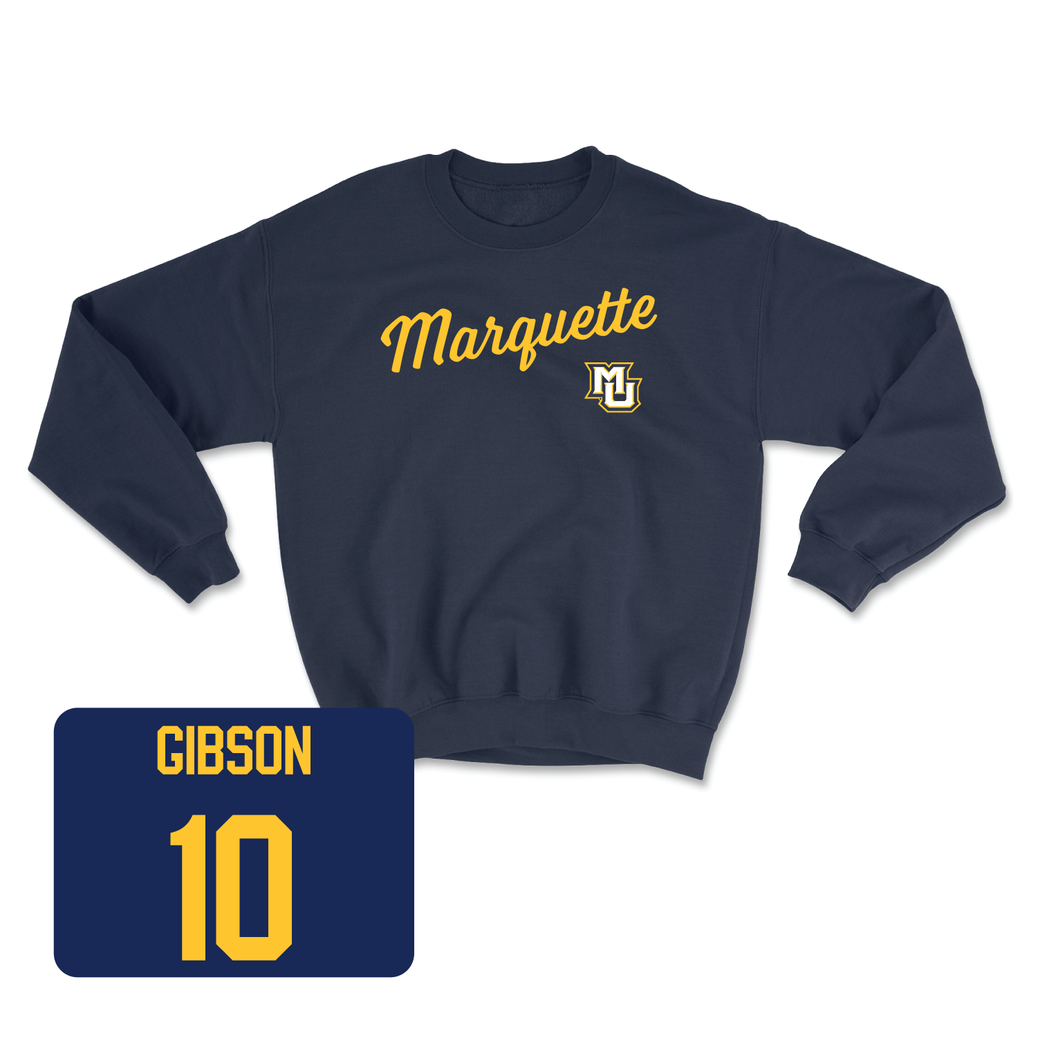 Navy Women's Soccer Script Crew 2 Youth Large / Kate Gibson | #10