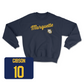 Navy Women's Soccer Script Crew 2 Youth Small / Kate Gibson | #10