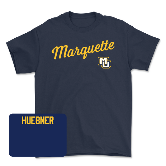 Navy Track & Field Script Tee - Kaitlyn Huebner