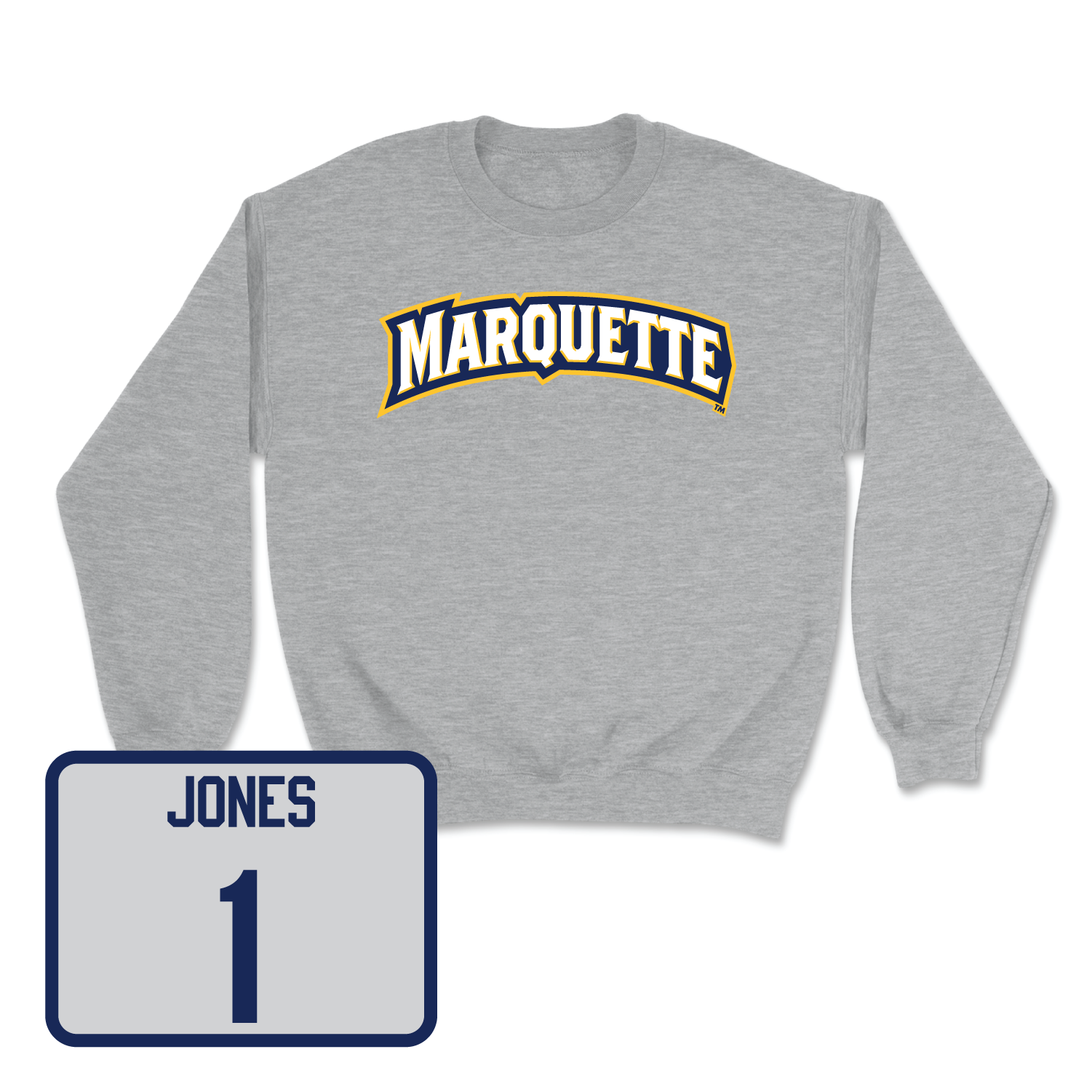 Sport Grey Men's Basketball Wordmark Crew Small / Kameron Jones | #1