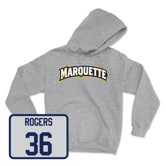 Sport Grey Men's Lacrosse Wordmark Hoodie 3 Youth Small / Kayden Rogers | #36