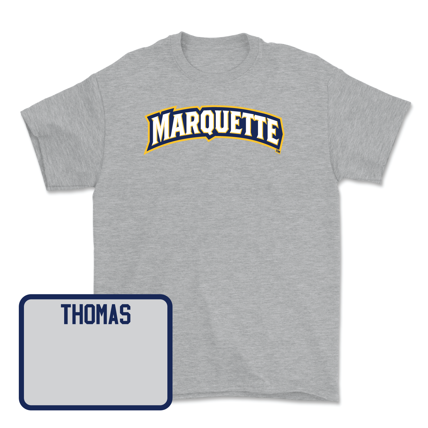 Sport Grey Track & Field Wordmark Tee Small / KT Thomas