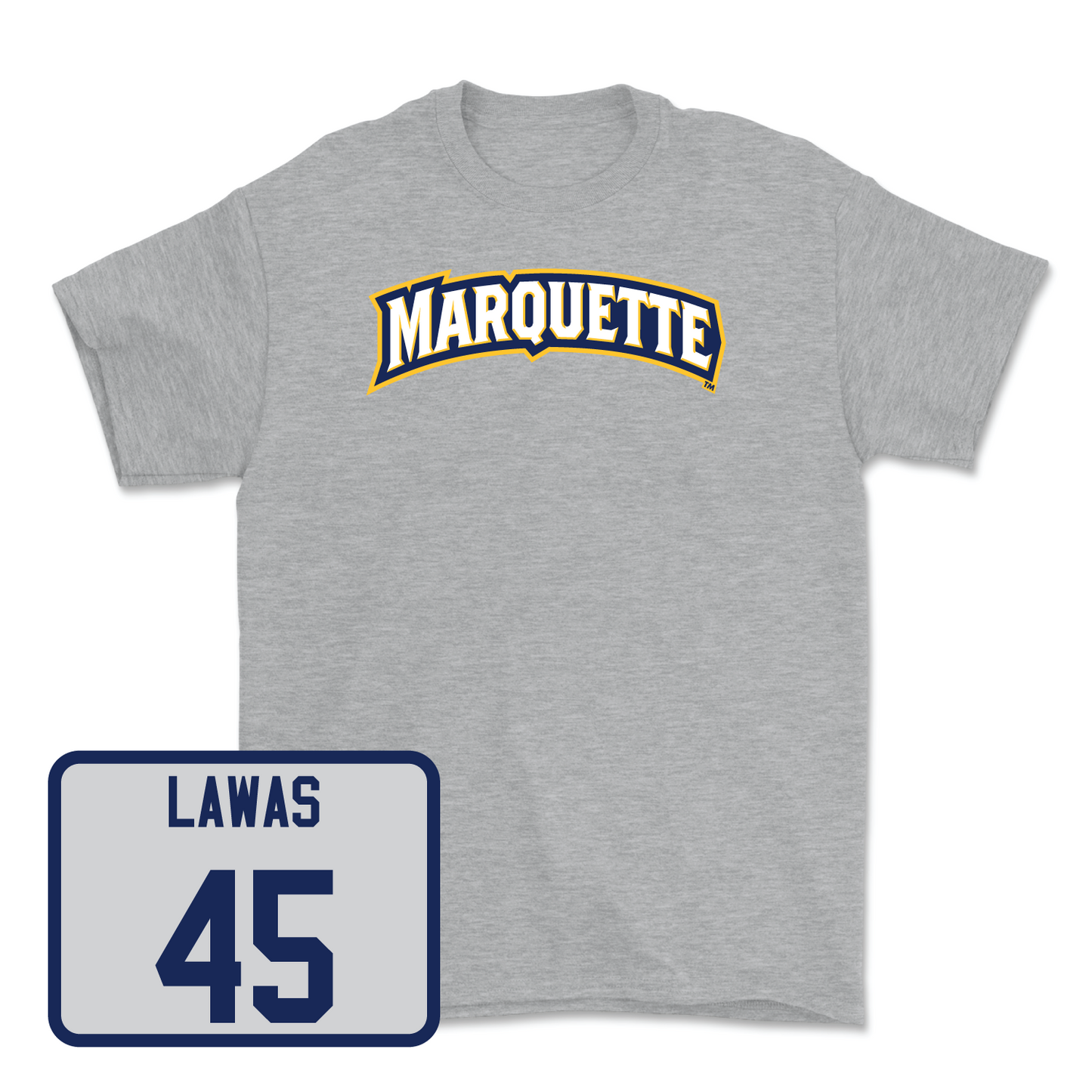 Sport Grey Men's Lacrosse Wordmark Tee - Lucas Lawas