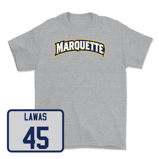 Sport Grey Men's Lacrosse Wordmark Tee - Lucas Lawas