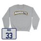 Sport Grey Men's Lacrosse Wordmark Crew 3 Small / Luke Rios | #33