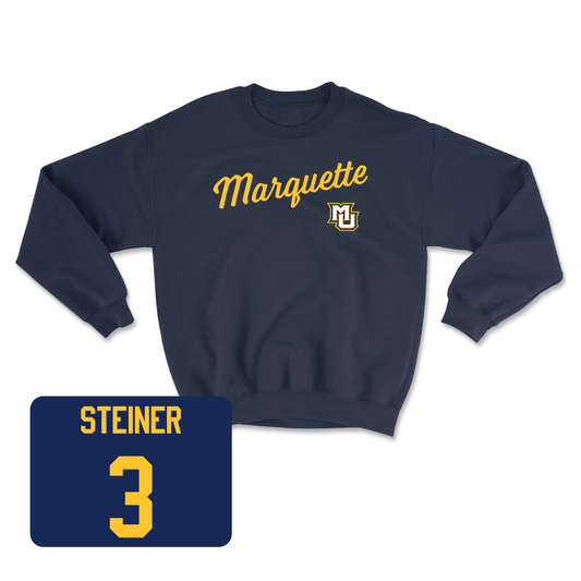 Navy Women's Lacrosse Script Crew 2 Youth Small / Leigh Steiner | #3