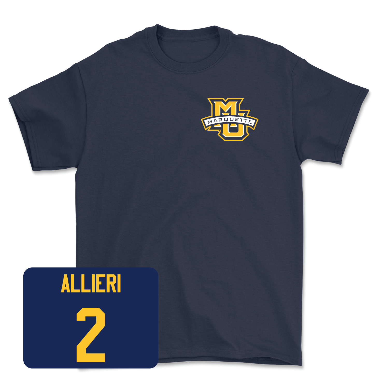 Navy Men's Lacrosse Classic Tee 3 Small / Michael Allieri | #2