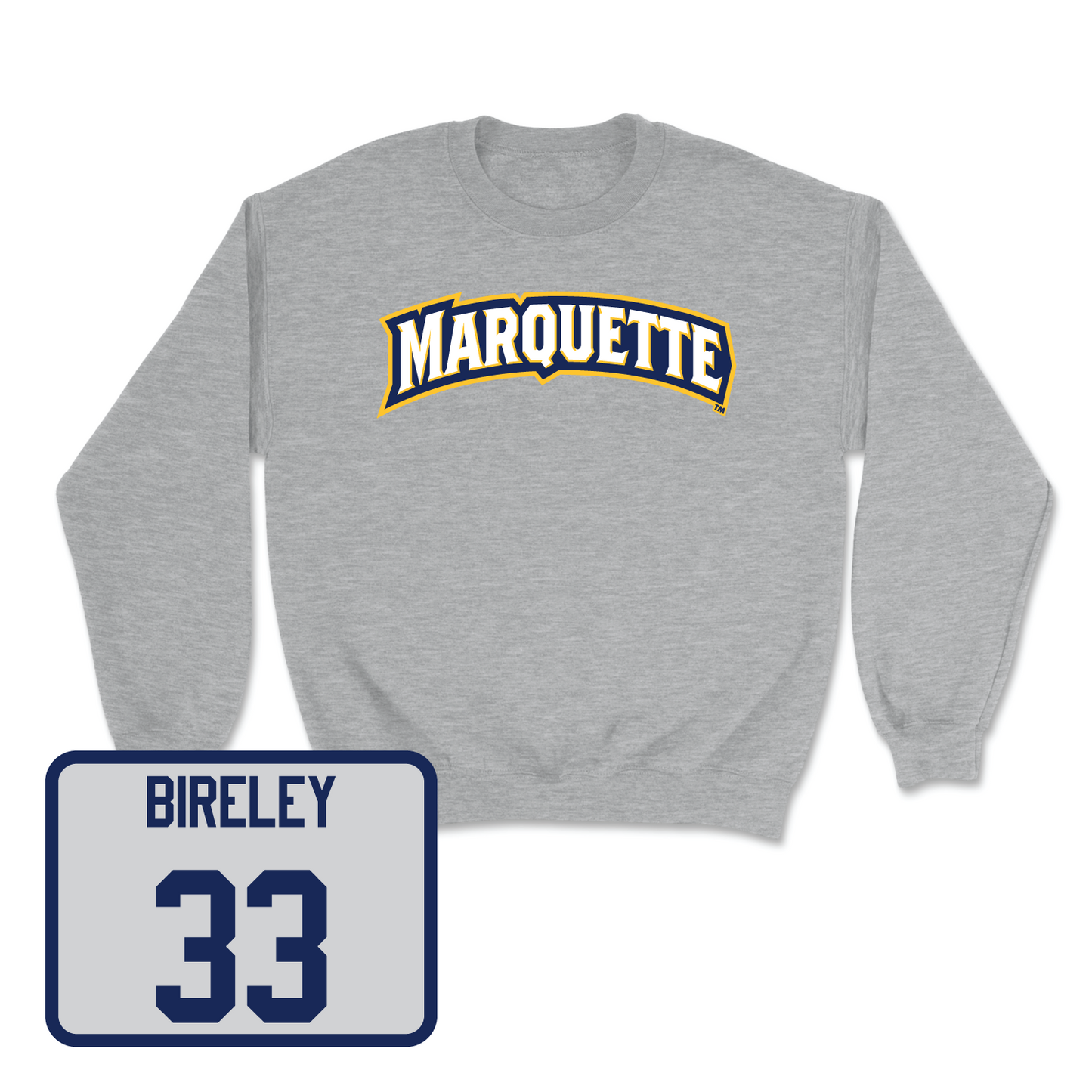 Sport Grey Women's Lacrosse Wordmark Crew 2 Medium / Meg Bireley | #33