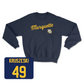 Navy Men's Lacrosse Script Crew 3 Large / Max Kruszeski | #49