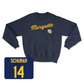 Navy Women's Lacrosse Script Crew 2 Small / Mary Schumar | #14