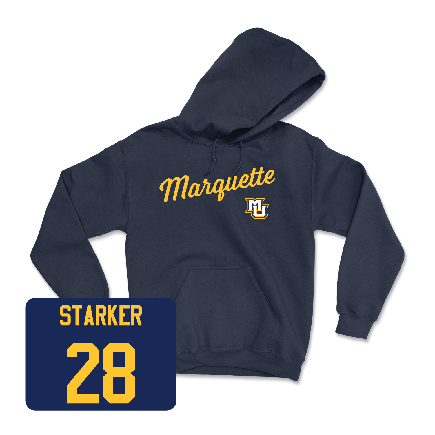 Navy Women's Soccer Script Hoodie 2 X-Large / Maggie Starker | #28