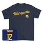 Navy Women's Soccer Script Tee 2 Large / Madeline Tabor | #12