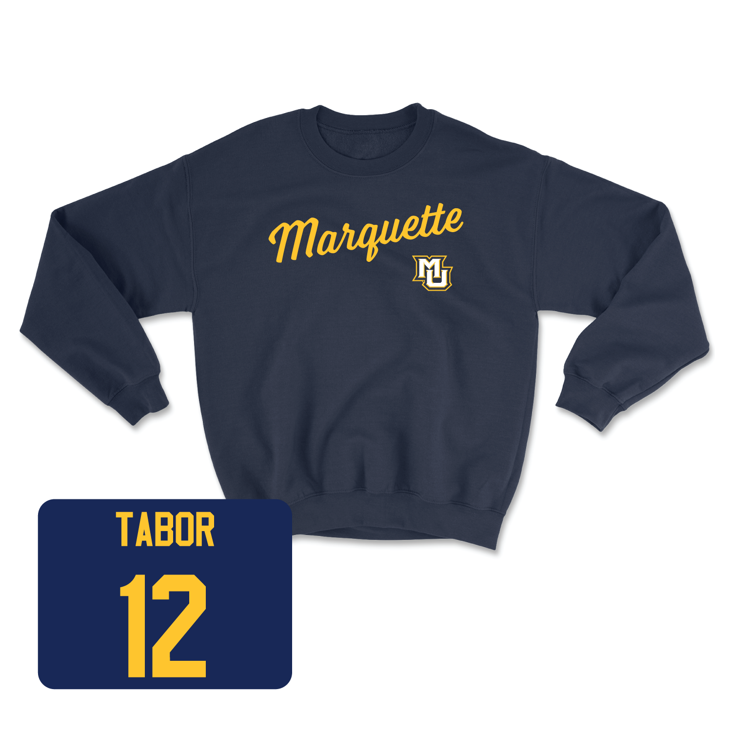 Navy Women's Soccer Script Crew 2 Youth Large / Madeline Tabor | #12