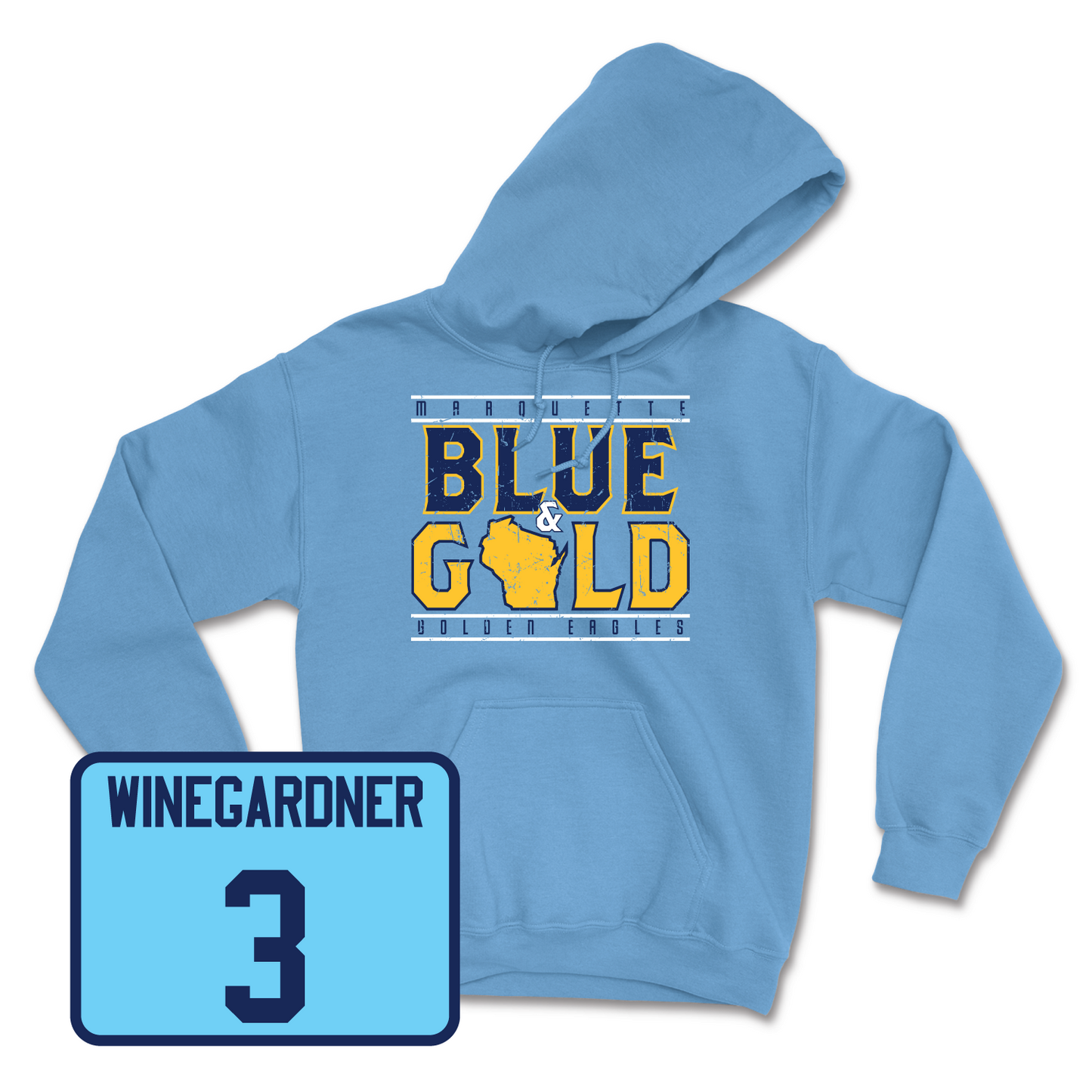 Championship Blue Men's Lacrosse State Hoodie 3 Small / Matthew Winegardner | #3