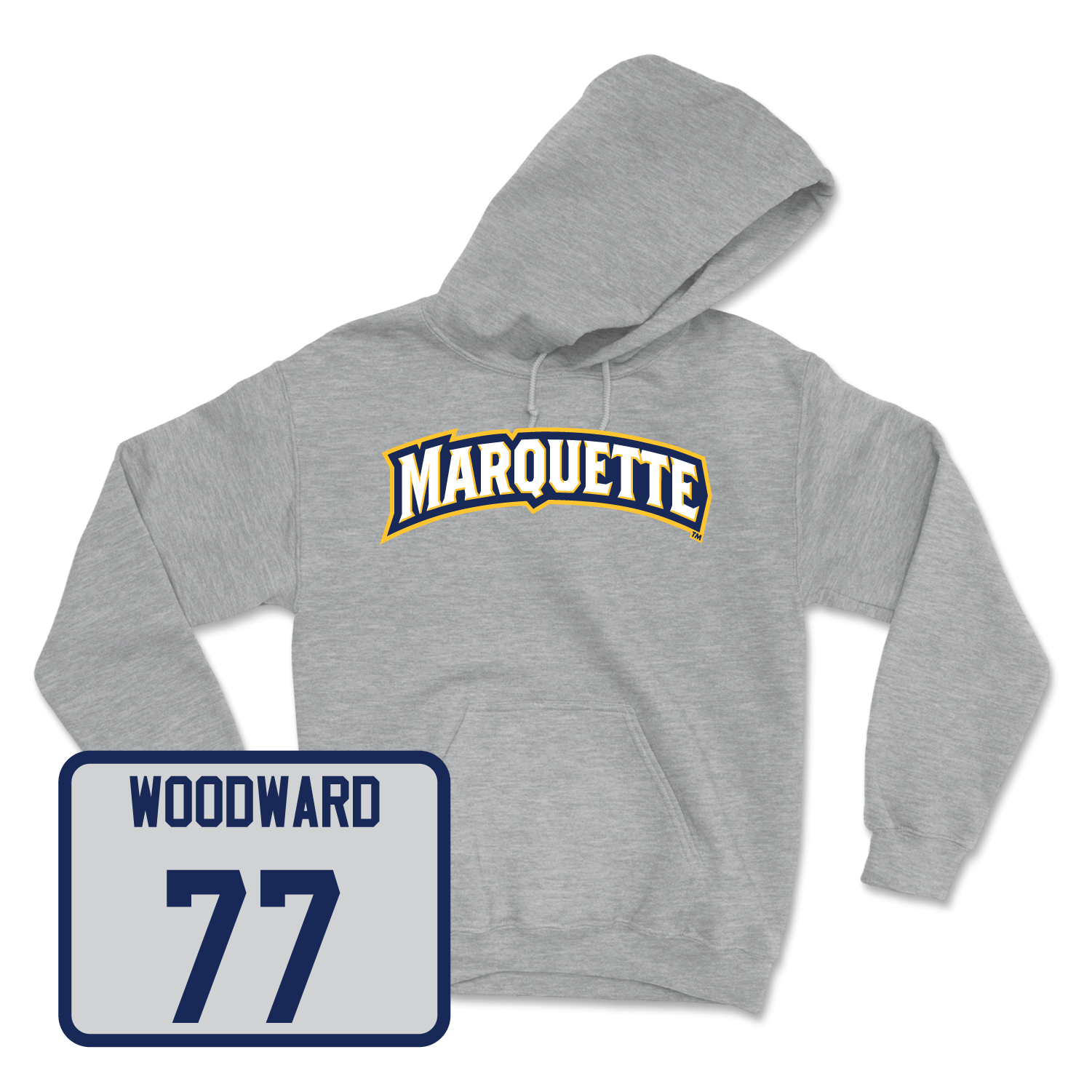 Sport Grey Men's Lacrosse Wordmark Hoodie 3 Small / Mason Woodward | #77