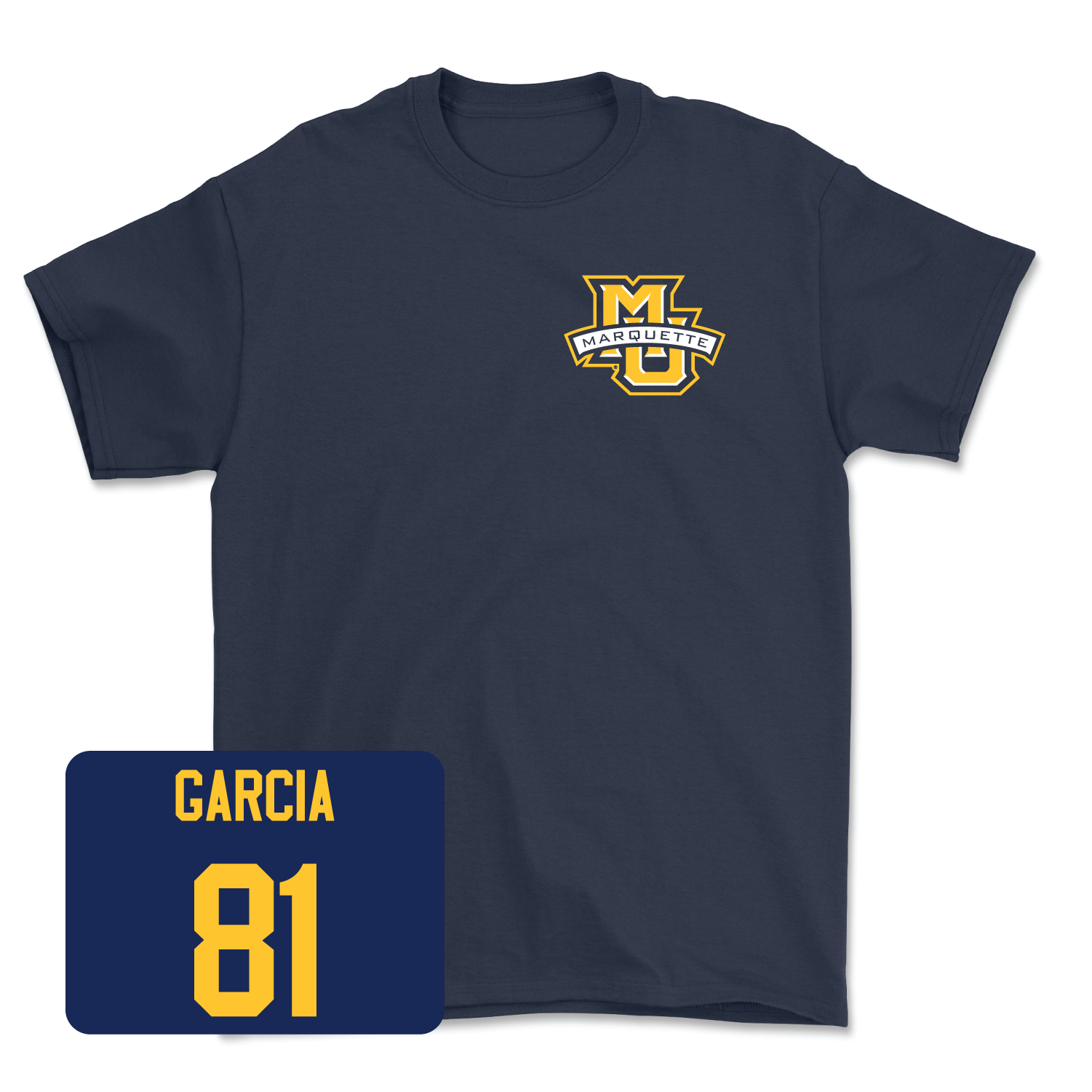 Navy Men's Lacrosse Classic Tee 4 Small / Nolan Garcia | #81