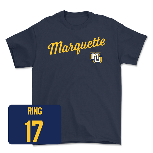 Navy Women's Volleyball Script Tee 2 Youth Small / Natalie Ring | #17