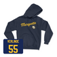 Navy Men's Lacrosse Script Hoodie 4 Small / Noah Verlinde | #55