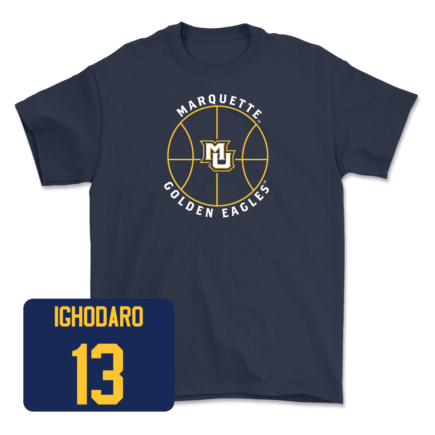 Navy Men's Basketball Hardwood Tee Small / Osasere Ighodaro | #13