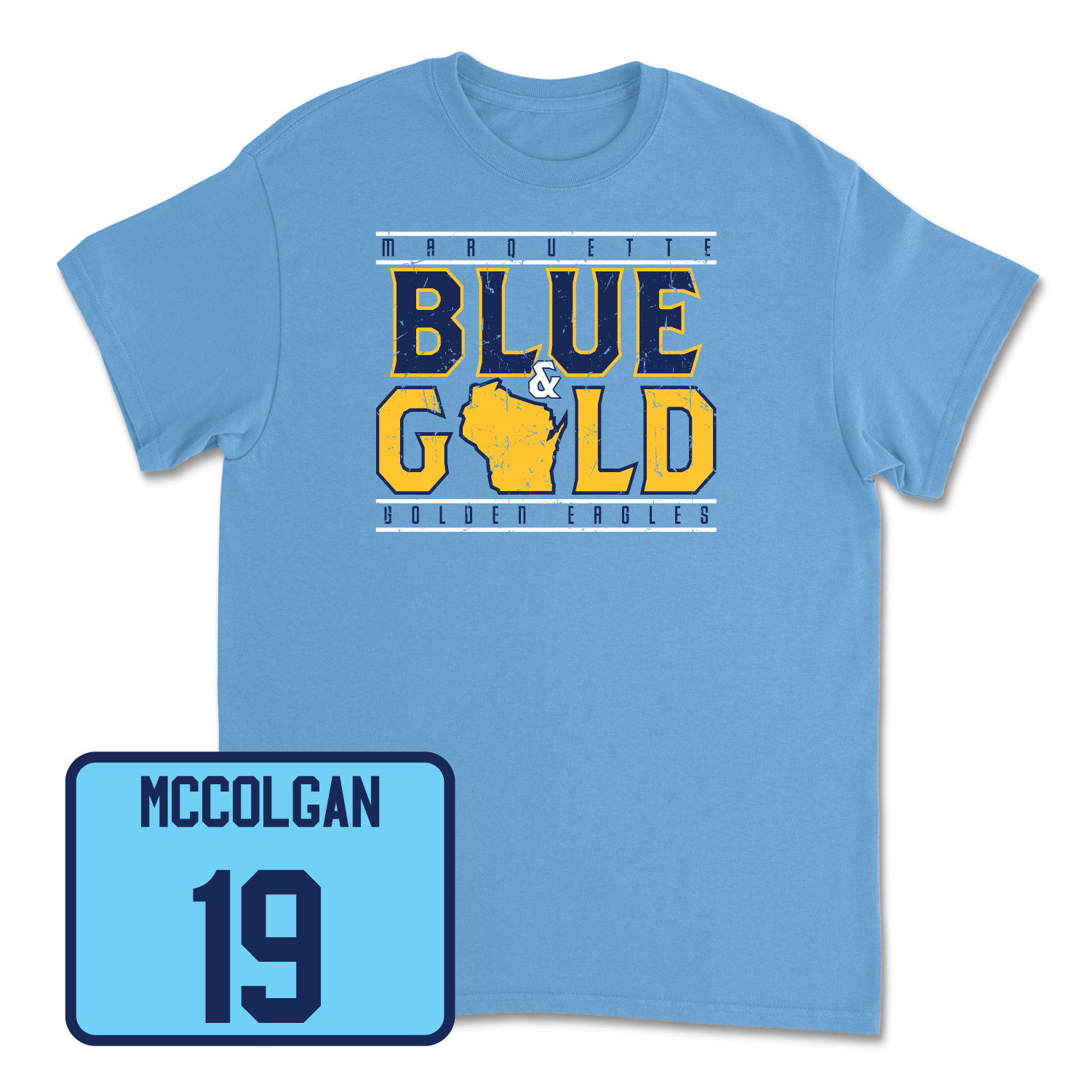 Championship Blue Men's Lacrosse State Tee 4 Small / PJ McColgan | #19