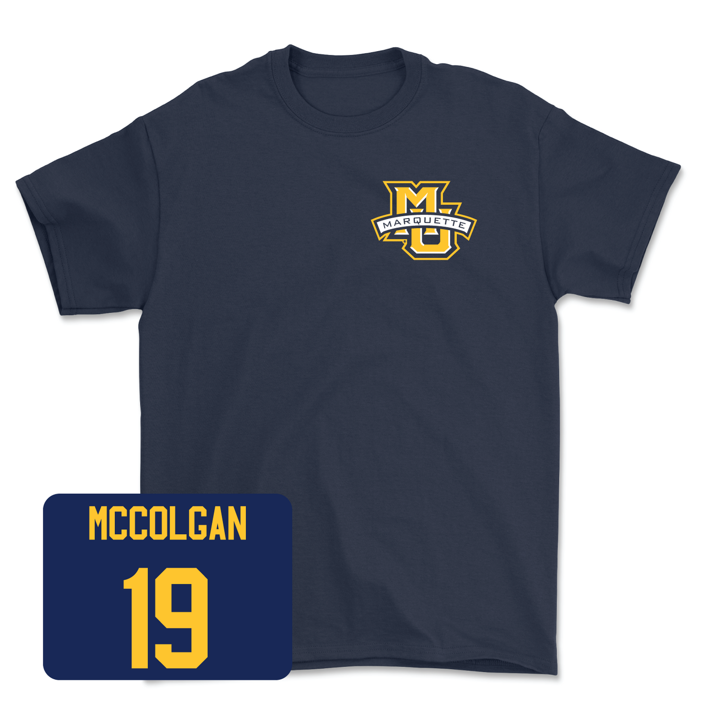 Navy Men's Lacrosse Classic Tee 4 Medium / PJ McColgan | #19