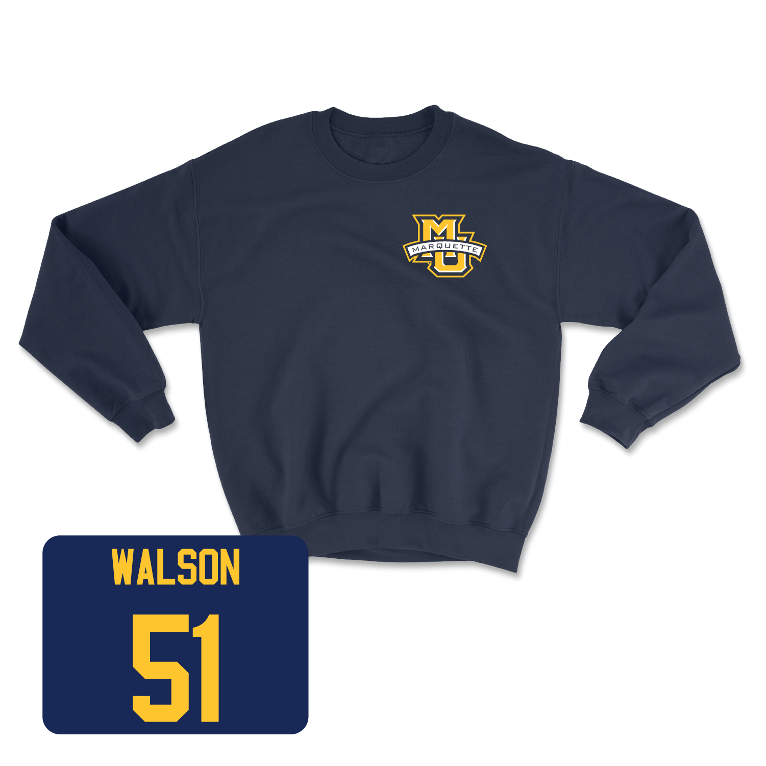 Navy Men's Basketball Classic Crew Small / RJ Walson | #51