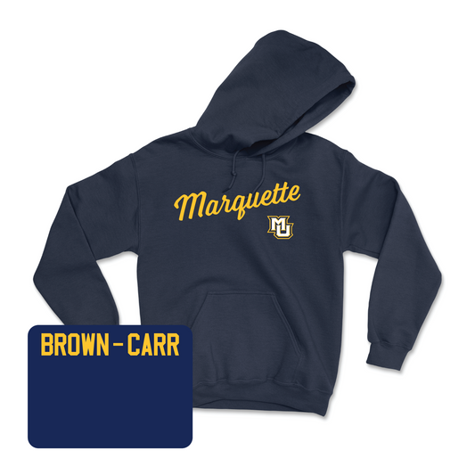 Navy Track & Field Script Hoodie 2 Youth Small / Siani Brown-Carr
