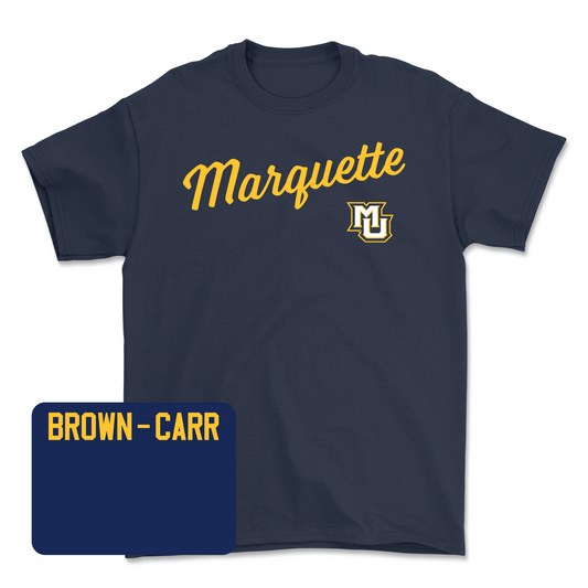 Navy Track & Field Script Tee 2 Youth Small / Siani Brown-Carr