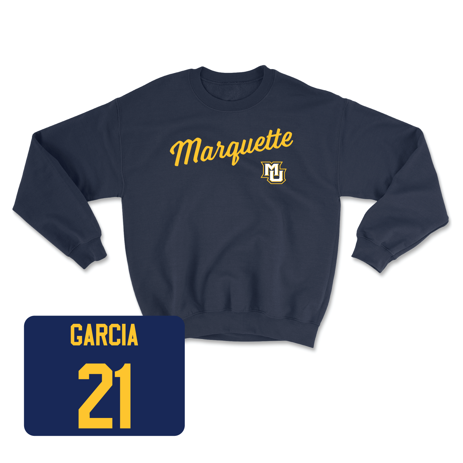 Navy Women's Lacrosse Script Crew 3 Small / Shea Garcia | #21