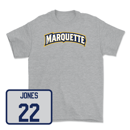 Sport Grey Men's Basketball Wordmark Tee 2 Youth Small / Sean Jones | #22