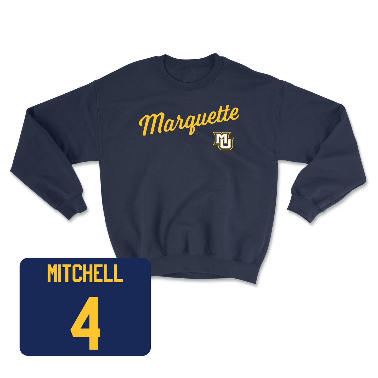 Navy Men's Basketball Script Crew 2 Small / Stevie Mitchell | #4