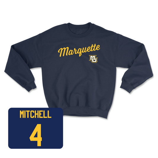 Navy Men's Basketball Script Crew 2 Youth Small / Stevie Mitchell | #4